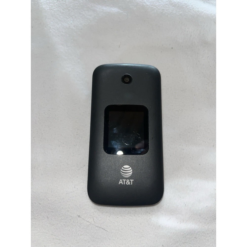 Alcatel SmartFlip 4052R AT&T 4G LTE Flip Phone Basic Cell Black Untested